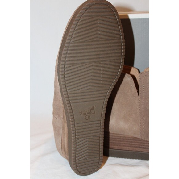 DANSKO WOMEN'S STEPHANIE WATERPROOF MOREL SUEDE BACK ZIP ANKLE BOOTS EU 41 - Picture 7 of 7